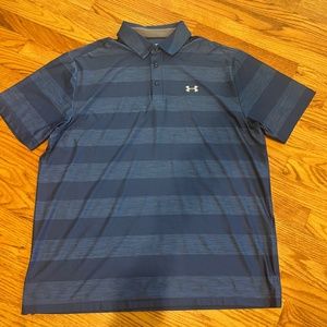 Men's Under Armour Golf Shirt - Navy XL
